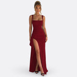 Vitória - Vestido Maxi Formal Elegante con Espalda Abierta