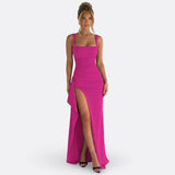Vitória - Vestido Maxi Formal Elegante con Espalda Abierta