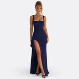 Vitória - Vestido Maxi Formal Elegante con Espalda Abierta