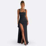 Vitória - Vestido Maxi Formal Elegante con Espalda Abierta