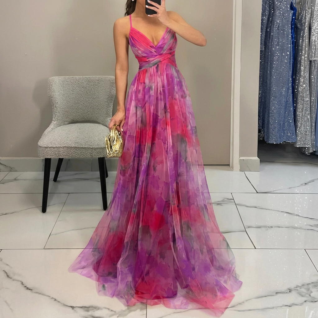 Margarida - Vestido Maxi con Estampado Floral