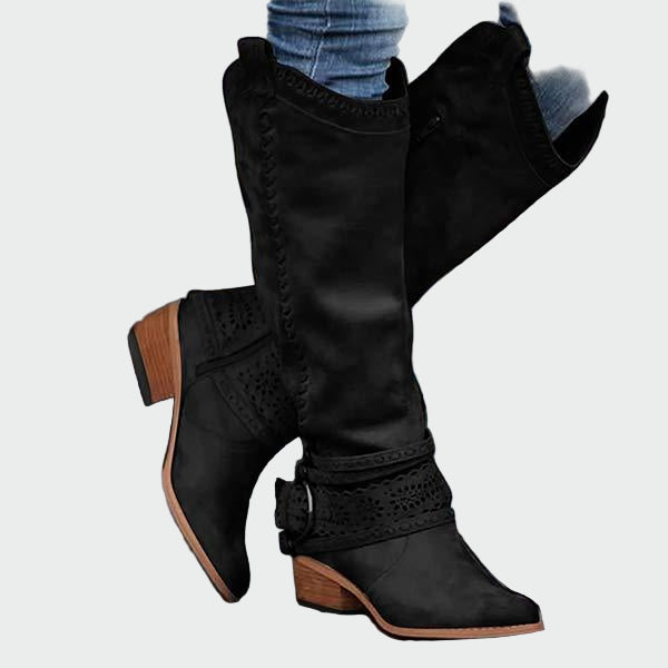 Botas de cowboy de cuero retro