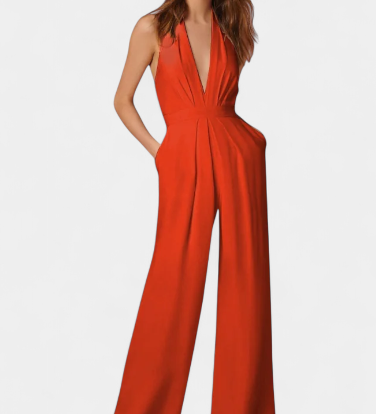 Lila | Mono de Pierna Ancha con Elegancia Ligera