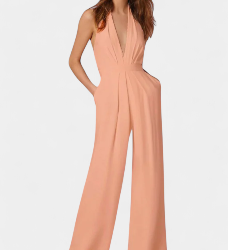 Lila | Mono de Pierna Ancha con Elegancia Ligera