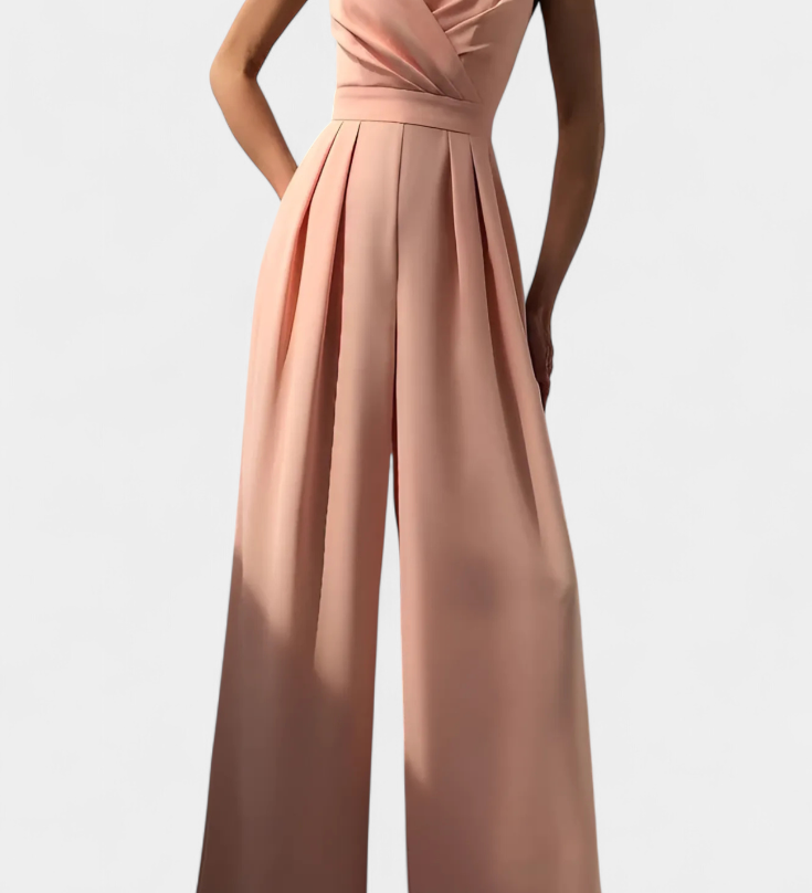Romily | Mono Sexy con Tirantes y Pierna Ancha Elegante