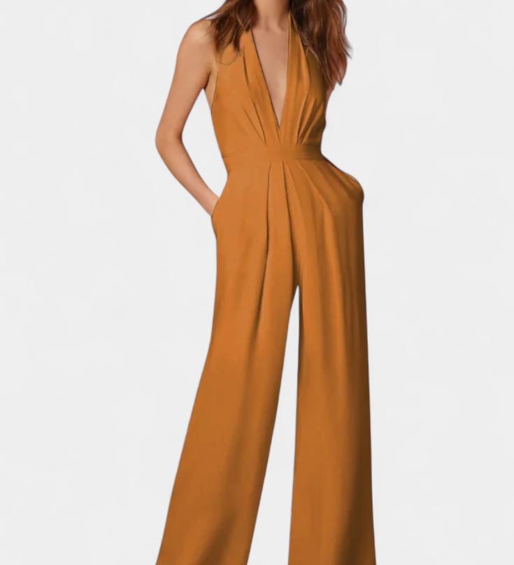 Lila | Mono de Pierna Ancha con Elegancia Ligera