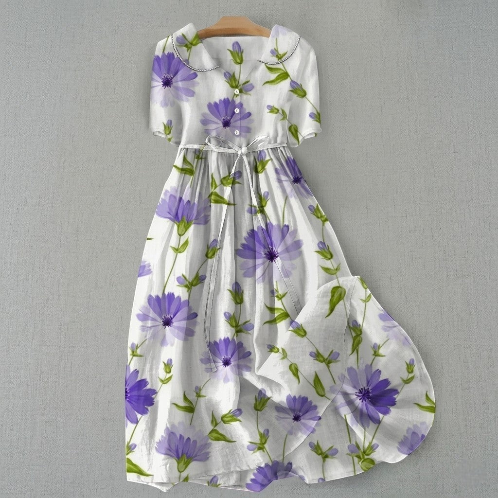 Martina - Vestido Vintage Floral Elegante