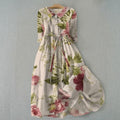 María - Vestido Vintage con Estampado Floral