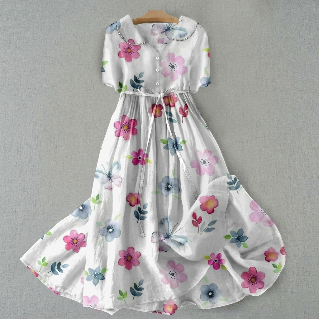 Sofía - Vestido Vintage con Estampado Floral