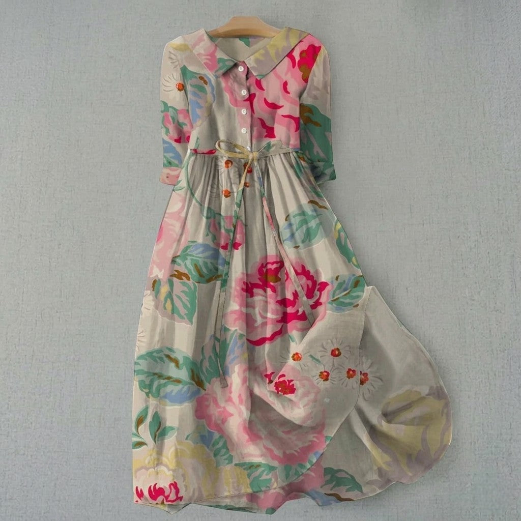 Carla - Vestido Elegante con Estampado Floral