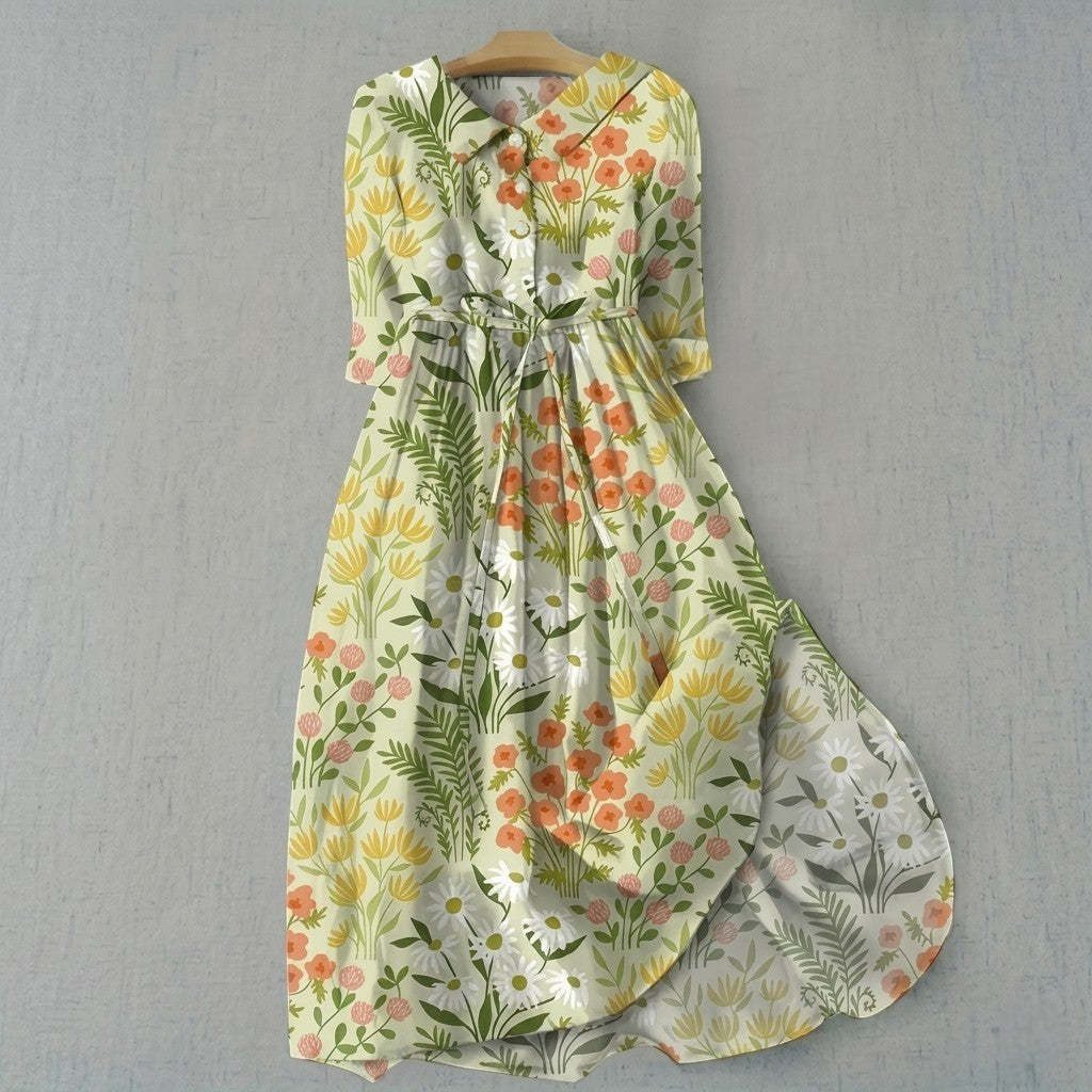 Isabel - Vestido Cómodo con Estampado Floral