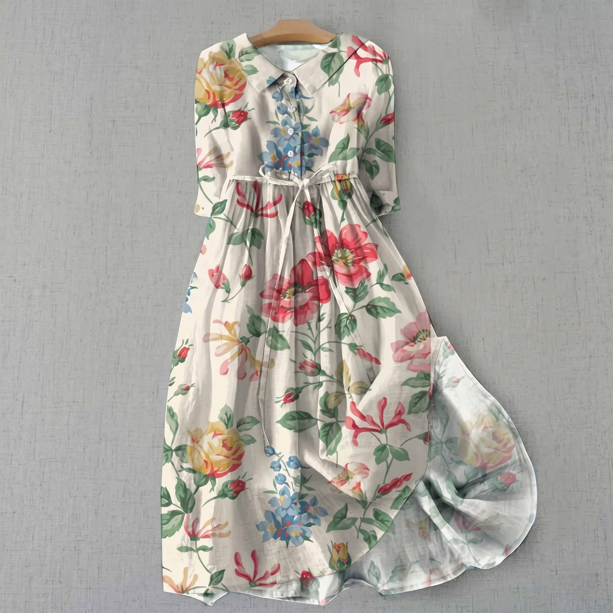 Paloma - Vestido Elegante con Estampado Floral