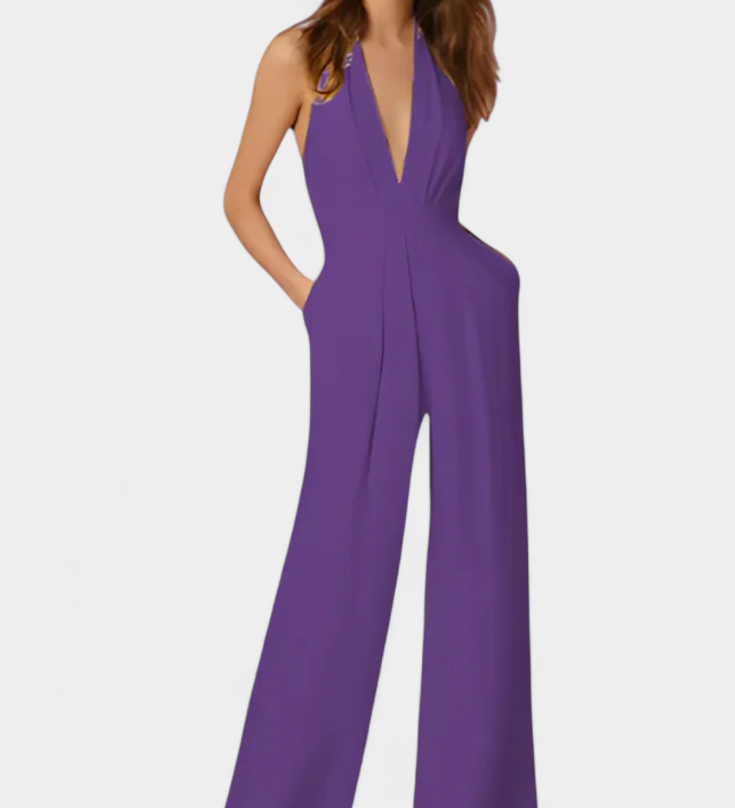 Lila | Mono de Pierna Ancha con Elegancia Ligera