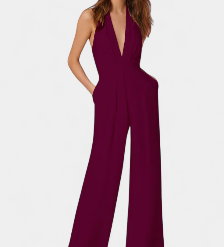 Lila | Mono de Pierna Ancha con Elegancia Ligera